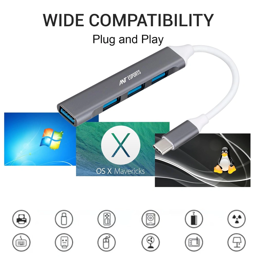 Ant Esports Type-C to USB Hub 4 Port AEC410 view 4